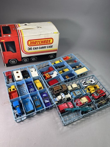 Vintage Matchbox Case & Car Lot Hot Wheels, kidco, Tomica, Yatming 1970s 80s