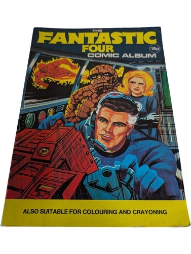Marvel Fantastic Four Comic Album Vintage Colouring UK Edition