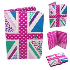 Union Jack Passport Cover  Great Britain Travel Protector case PU Leather Wallet