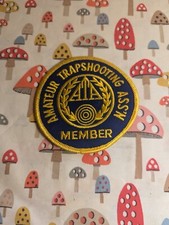 ATA Amateur Trapshooting Association Member 3" Blue Gold Patch Embroidered