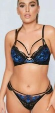 Image of Ann Summers Everlasting Black & Blue  Thong 16