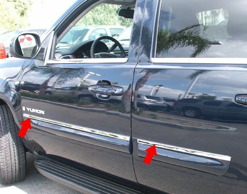 For 0709 GMC Yukon Body Side Molding Trim Top 3/4" Wide 4PC Overlay eBay