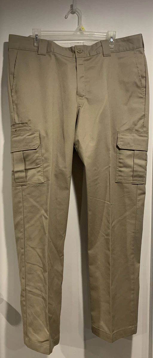 Flex slim fit cheap straight leg cargo pants