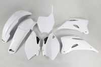 Set Plastics Motorradverkleidungen Yamaha Yzf 250 - 450 2006 - 2009 Weiß Ufo