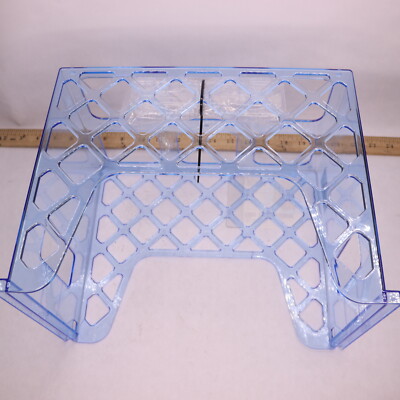 Officemate Desktop File Organizer Transparent Blue 13-1/4'' x 8-5/8'' x 10-3/4''