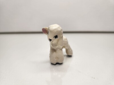 Hagen Renaker Miniature Mini Ceramic Early White Baby Lamb Sheep Figure Figurine
