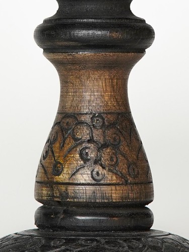 Traditional Black Wash Eco-friendly Handmade Mango Wood Set Of Two Candle Holder - Bild 14 von 38
