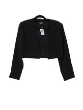 Laundry By Shelli Segal Women's Blazer S Black Polyester With Other Overcoat