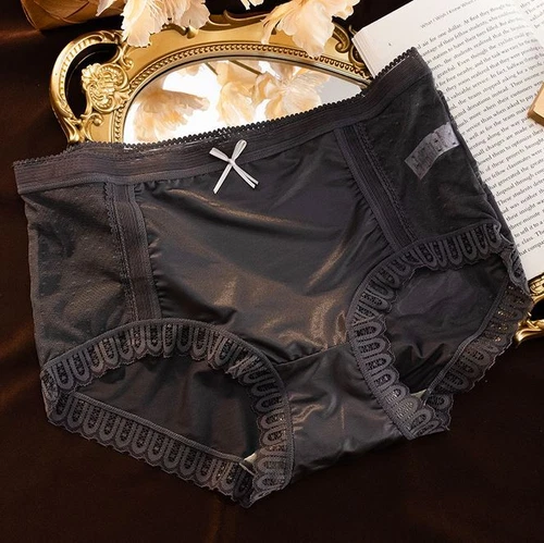1/6 Pack Lot Womens See Through Satin Panties Underwear Brief Vintage Lingeries - Picture 20 of 28