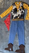Disney Store Toy Story Woody sheriff costume size 8-10 Shirt Pants  Accessories