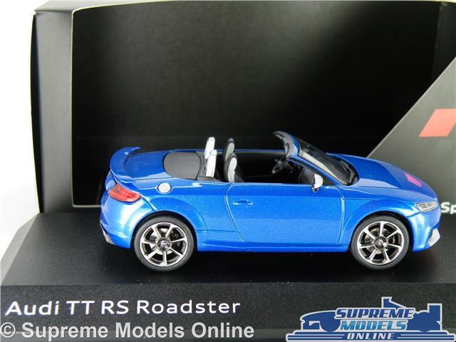 AUDI TT RS ROADSTER MODEL CAR BLUE 1:43 SCALE SPORTS SPARK DEALER