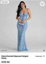 Women s Iridescent Sequin Dress- Size Med