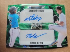 Noble Meyer/Antony Peguero 2023 Leaf Metal Green Wave Dual Auto 1/5 
