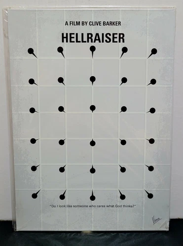 HELLRAISER/PINHEAD: Displate Minimalist Metal Poster MED New & Sealed + Wall Kit