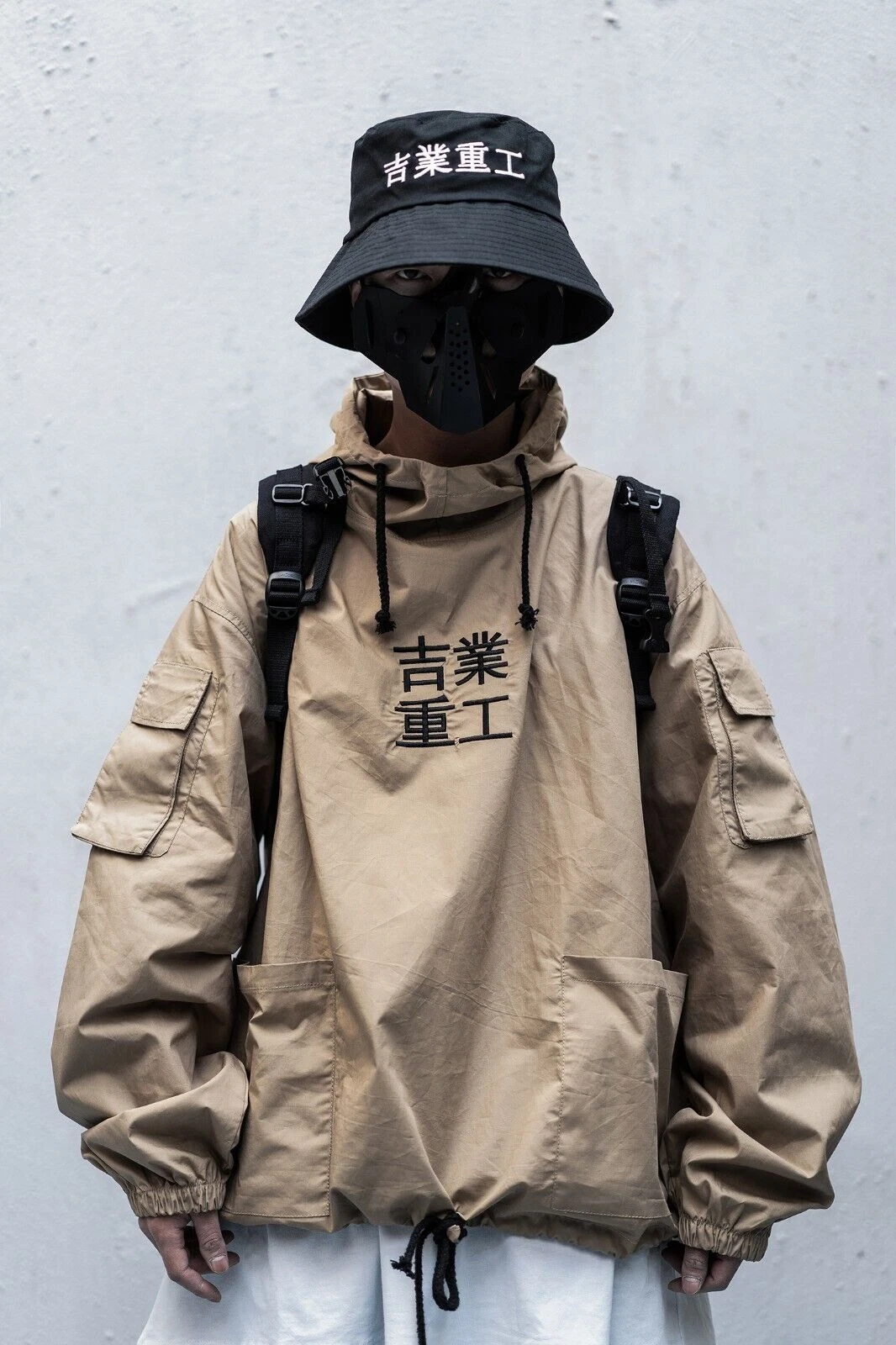 Niepce Urban Lightweight Streetwear Techwear Windbreaker Jacket with Hood - product detail image 3