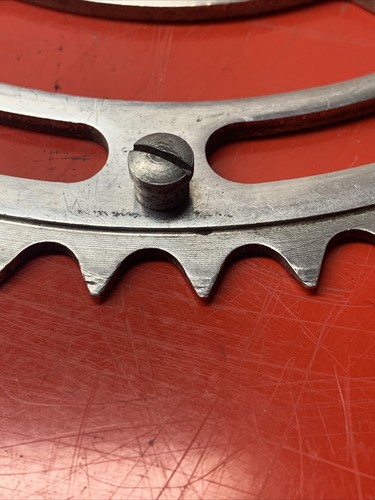 Vintage STRONGLIGHT 52t x 86mm BCD 5 Bolt ROAD Outer Chainring Made in FRANCE!!! - Picture 5 of 11