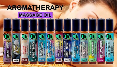 Massageöl Rollerball Mischungen mit reinen ätherischen Ölen aromatherapiefreundlich