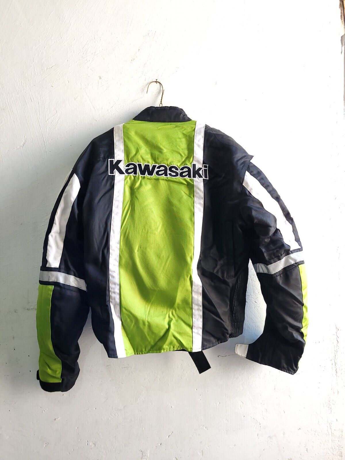 Vintage Kawasaki ZX Rider green motorcycle jacket Authentic Original