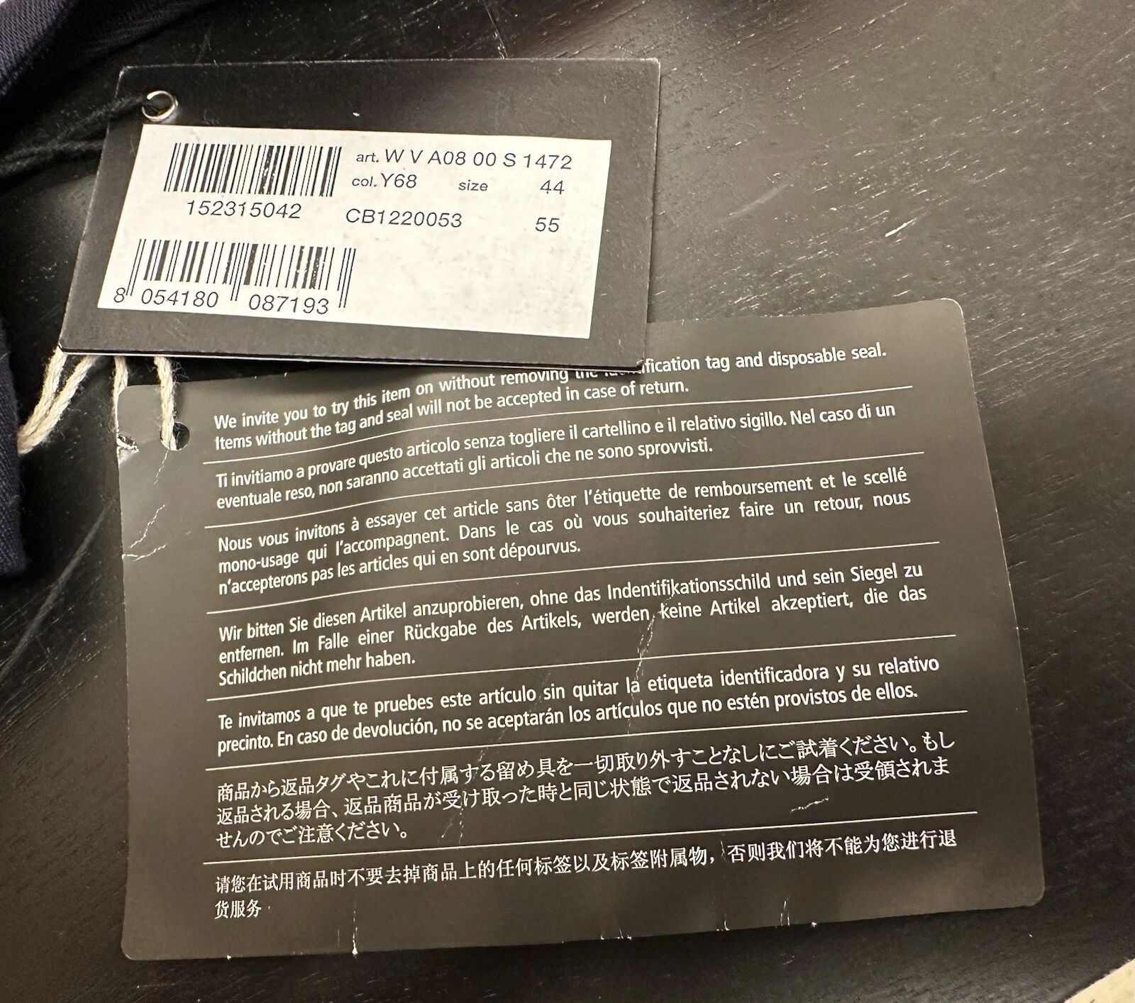 Abito Love Moschino blu navy taglia US 8 Made in Italy nuovo con etichetta