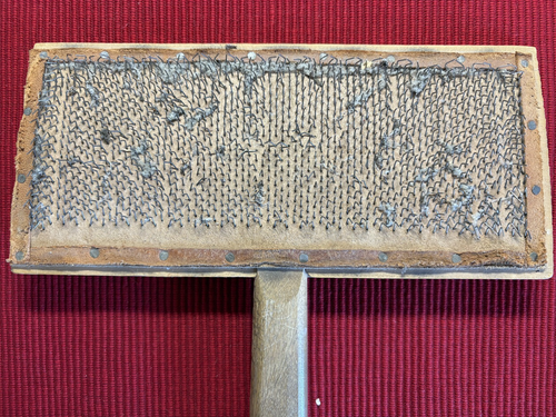 Vintage Old Whittemore No.8 Wool Carder Pair Early 1900's - Picture 6 of 9