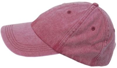 Cool4 Stonewashed Jeans Rot 6-Panel Basecap Baseball Cap Vintage SBC09