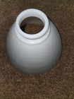 Vtg 8x5 3/4 Wide Milk Glass Checkered Cone Shaped Lamp Shade Torchiere Light  A1 — photo 3