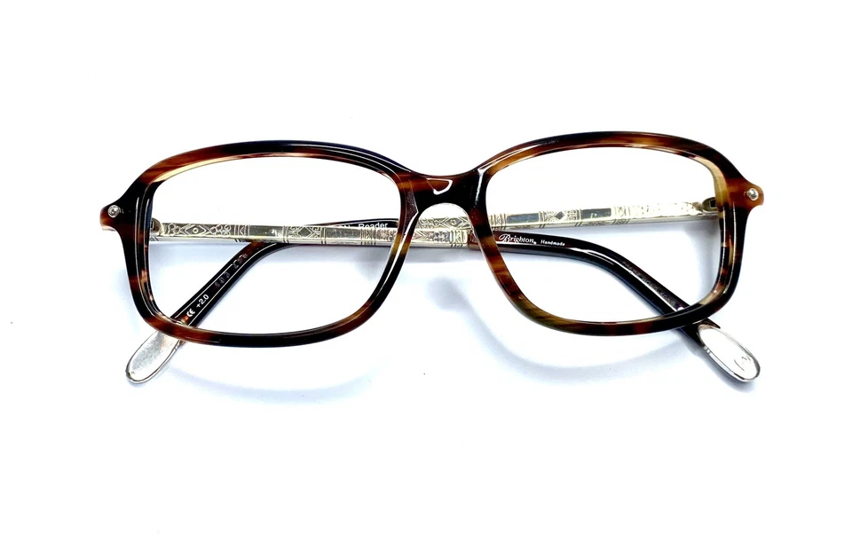 Gafas Brighton RectangularesMarrón Tortuga Plata Azul Luna A20021 55 16 140 Foto 4 de 4