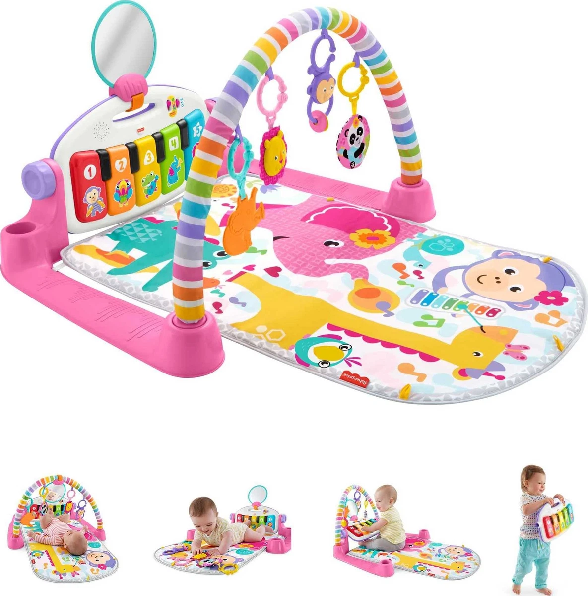 Fisher Price Baby Playmat Deluxe Kick Play Piano Gym With