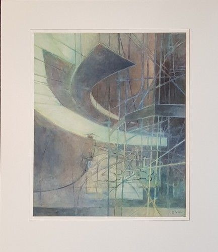 Abstract Watercolour Gouache Painting By Sarah Holliday Framed and Signed - Picture 2 of 9