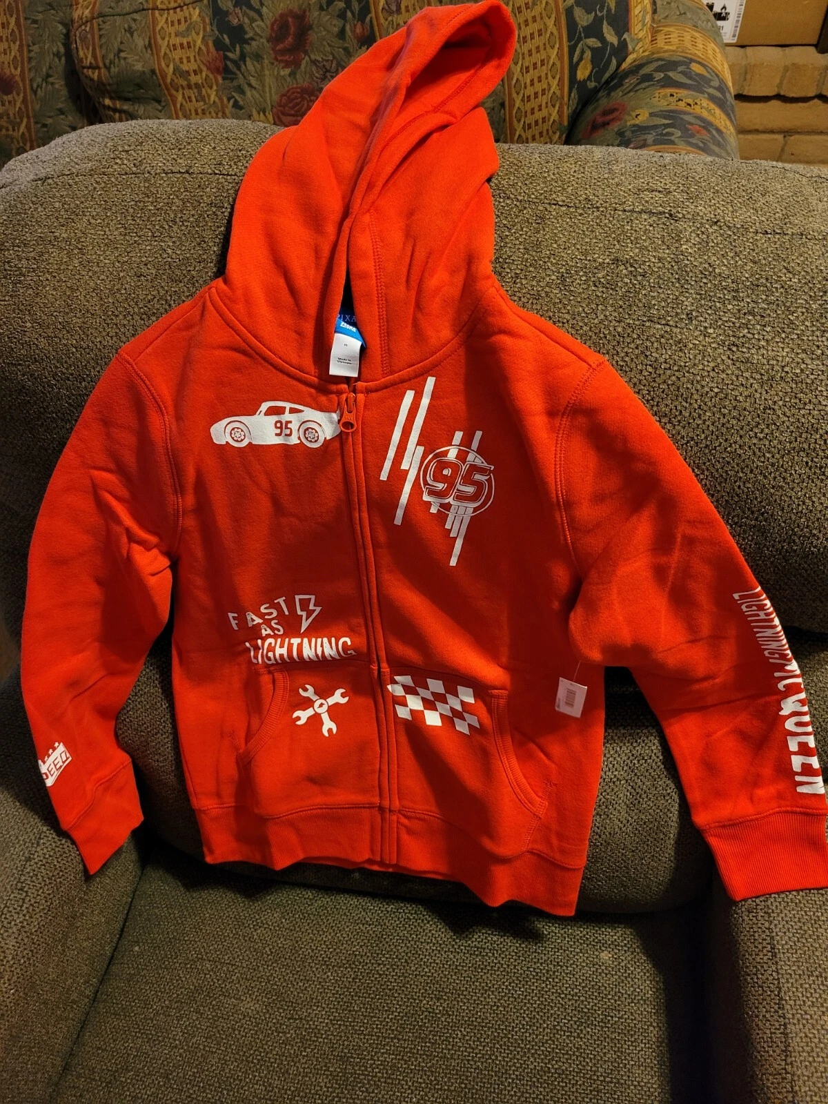 ALEXANDER MCQUEEN Pixar Cars Giacca Rossa. Taglia M. Colore rosso. Nuovissimo di zecca