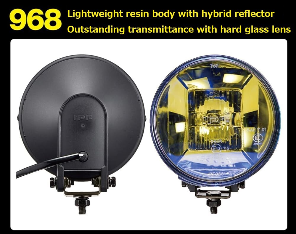 IPF Harogen S-9681 Driving & Spot Lamp Set Halogen H3 55W Gold