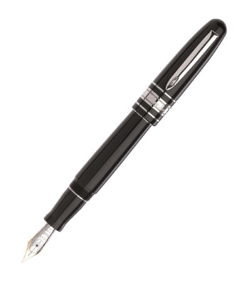 Marlen Class Black Fountain Pen, Two-Toned, New in Box