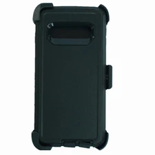 For Samsung Galaxy S10+Plus Shockproof Defender Case with Belt Clip Black