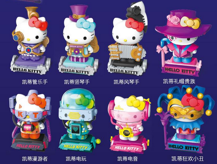 Hello Kitty Time Space Trip Blind Box Hello Kitty Cyberpunk Mini