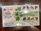 #756a Canada 1978 Souvenir Sheet DESIGNER SIGNED Birds Animals Leaves Cover FDC