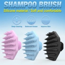 Silicone Shampoo Brush Scalp Massager Hair Washing Comb Shower Bath Massage Tool