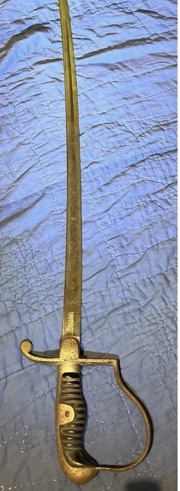 Beautiful German Military Sword engraved WK&C WW1-2 stamped - Image 4 of 4