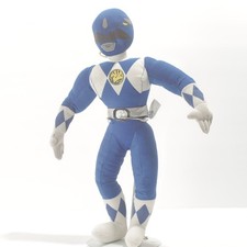 vintage 1990s mightty morphins Power Rangers Blue Ranger stuffed Plush Doll Toy