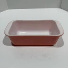 Vintage PYREX Pink Desert Pink Speckled Loaf Pan #213 1.5 Quart