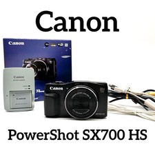 Canon PowerShot SX700 HS 16.1MP Digital Camera Black Tested Working