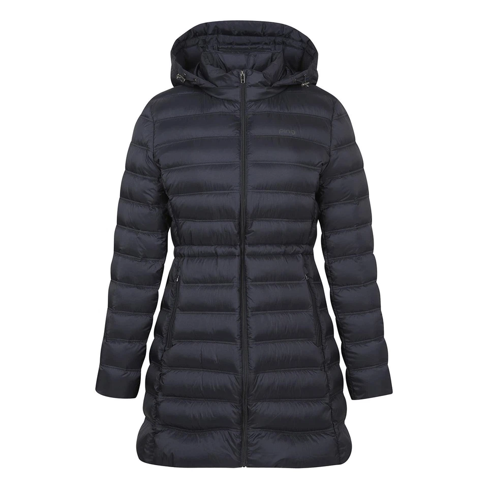 Jersey de plumón de ganso con capucha PING genuino para mujer  Foto 2 de 4