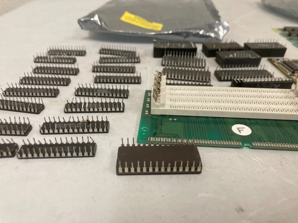 Lote de memoria rara Sipp 30 pines 1 MB Vintage RAM 9 chips -8 -80 Foto 3 de 4