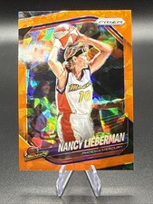 2025 Panini Prizm WNBA Nancy Lieberman Orange Cracked Ice #34