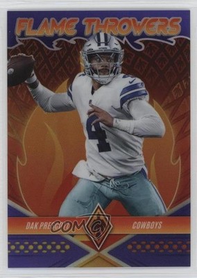 2022 Panini Phoenix Flame Throwers Purple 75/125 Dak Prescott #FT-8 1pd2