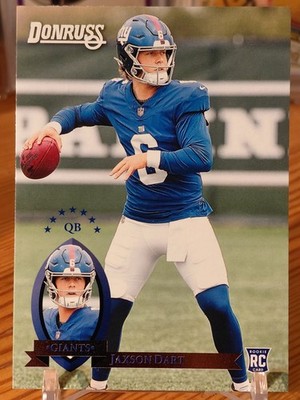 Jaxson Dart 2025 Panini Donruss Football RC Retro #33 New York Football Giants