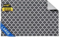 Large Dog Food Mat 16"×24", Ultra-Absorbent Dog Bowl Mat for Food and Water, Pet