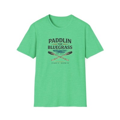 Paddlin' the Bluegrass Canoe Paddle T-Shirt | Outdoor Adventure