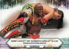 2021 Topps WWE #70 Bobby Lashley def. Humberto Carrillo