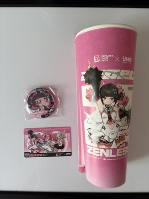 Zenless Zone Zero ZZZ X Ume Tea - Nangong Set - Badge, Cup, Card