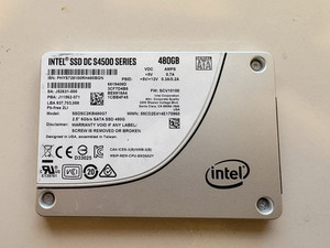 INTEL DC S4500 SERIES 480GB SATA 6Gb/s 2,5" SOLID STATE DRIVE SSDSC2KB480G7